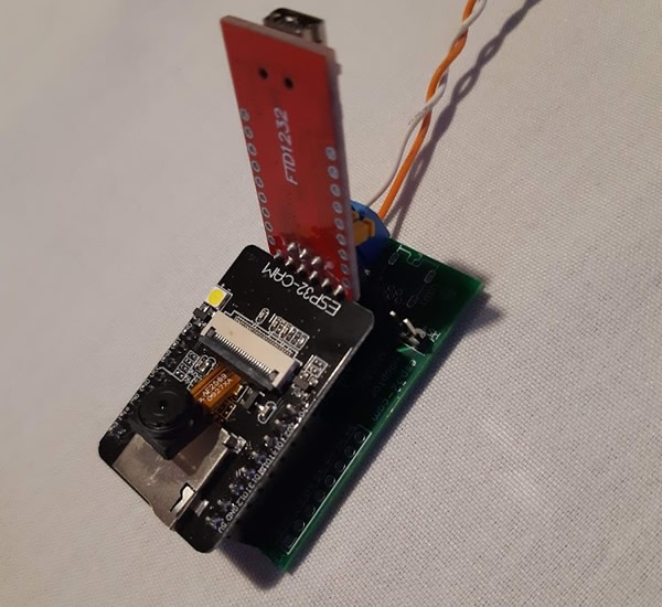 ESP32-CAM adaptor with ftdi