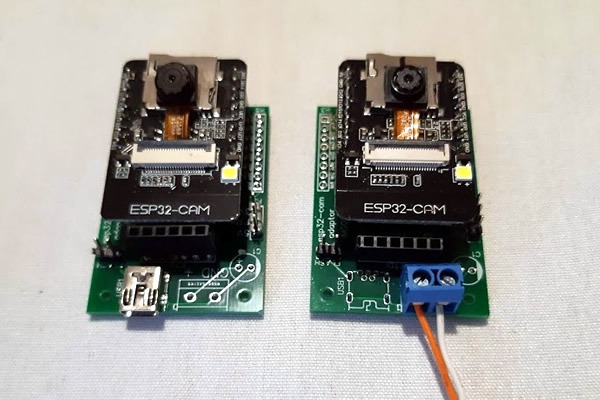 ESP32-CAM adaptor PCB pair