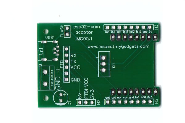 ESP32-CAM adaptor pcb