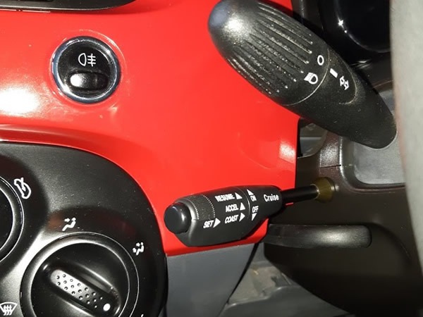 Fiat 500 cruise control stalk