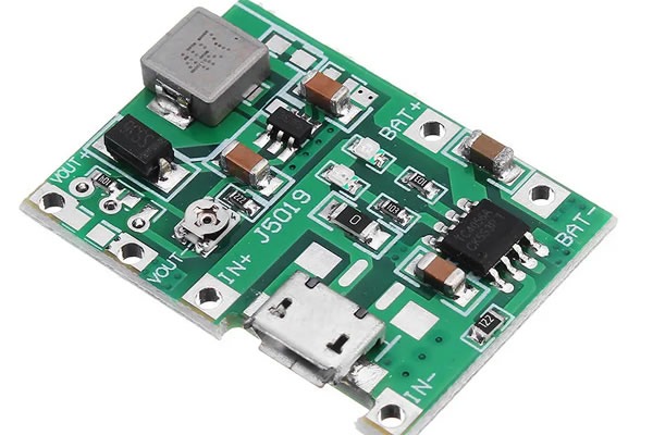 18650 step up and charge pcb