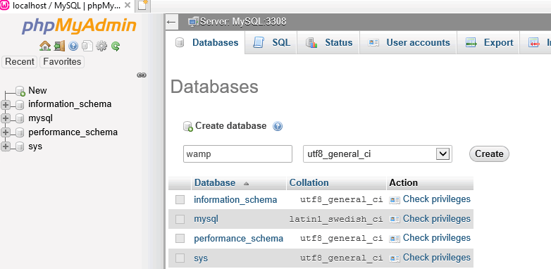phpmyadmin database