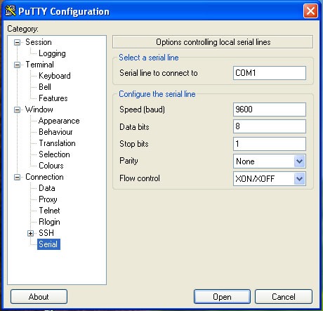 putty settings