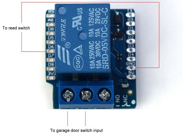 wemos garage relay